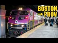 How to ride on the Boston T MBTA Commuter Train Boston to Providence Station Look Around