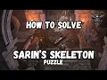 How to solve Sarin s Skeleton puzzle - Baldurs Gate 3