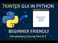 GUI in Python Using Tutorial for Beginners Add Label Event Handler Part 2