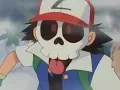 Pokemon short Clip - Ash wearing ghost mask to scare Brock and Misty