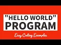 Hello World - Python Programming Tutorial 2022