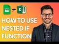How To Use Nested If Function In Microsoft Excel And Google Sheets Easiest Way