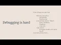 Lightning Talk A New Debugging Mindset - Emiliano Testa