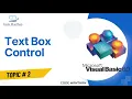 All About Text Box Control in Visual Basic 6 0 Mastering Text Box in VB6 Properties Functions