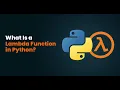 Lambda Function in Python What is Lambda Expression with Examples Complete Python Tutorial