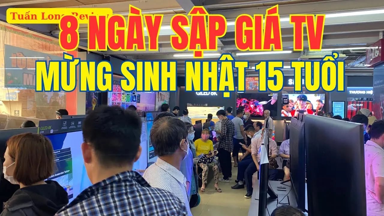 Outline Video 8 ngày Sập giá Tivi các loại mừng Sinh Nhật Eco-mart 15 tuổi | Sony, Samsung, LG, TCL