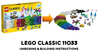 Lego classic 11033 ideas Unboxing and Building instructions
