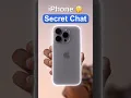 iPhone Hidden Secret Chatting Feature