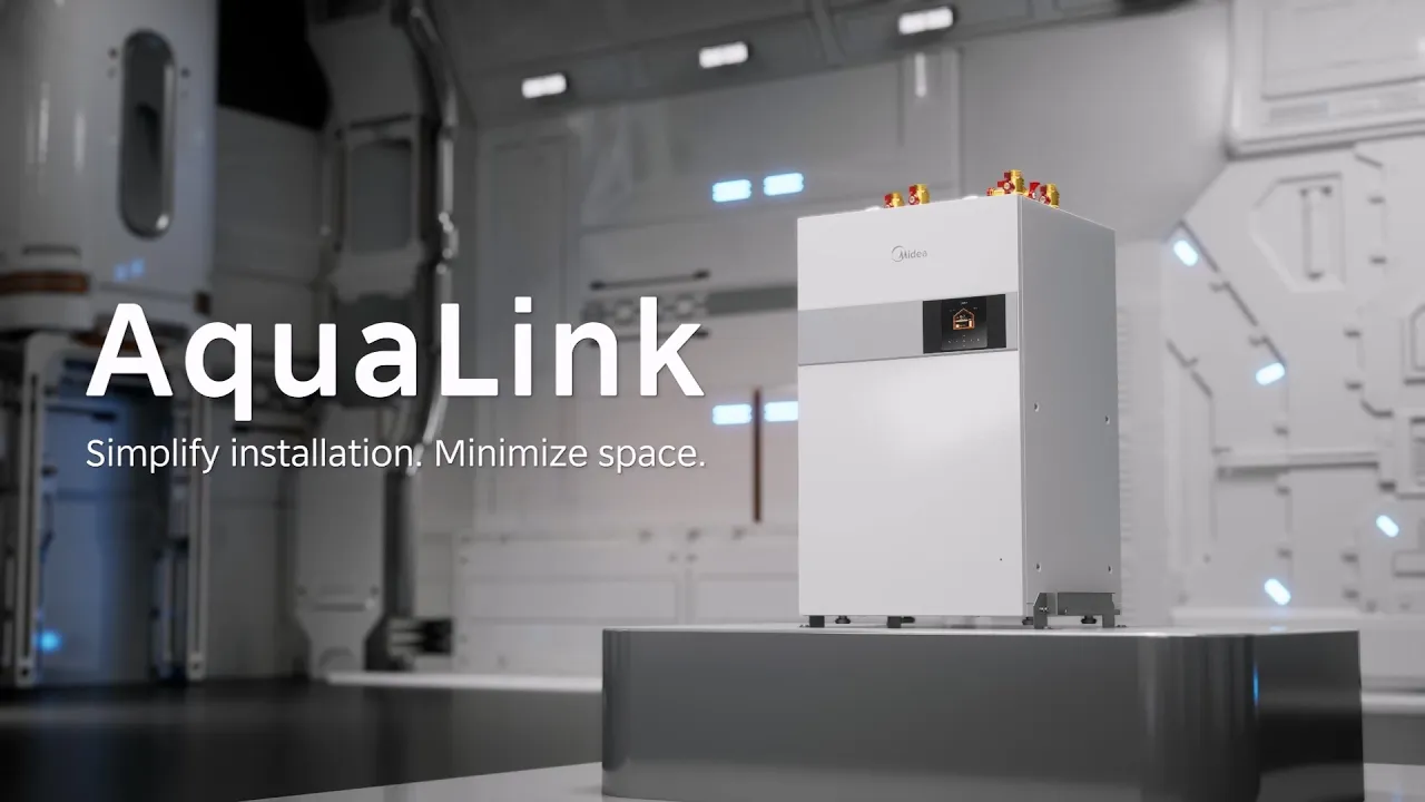 Midea AquaLink installation animation