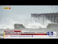 Huge surf hitting Pensacola