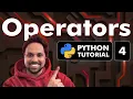 4 Python Tutorial for Beginners Operators