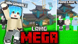 NẤM GUMBALL LÀNG MEGA*THỬ THÁCH XÂY NHÀ ĐẸP NHẤT TRONG LÀNG MEGA CÙNG BIG SHARK