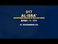 Download Lagu Murottal Merdu Muammar ZA 017 : Surat Al-Isra'