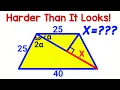 A Very Clever Geometry Puzzle Can You Solve For X