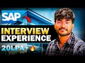 SAP Interview Experience How He Cracked SAP