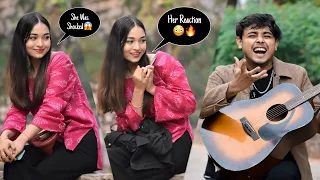 Singing Badly Prank With Twist On Cute Girl😍 | Shocking  Reactions😱 In Public | Jhopdi K