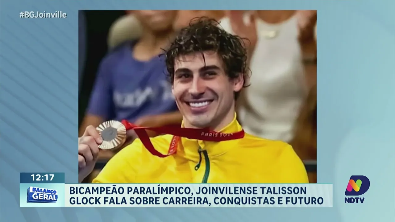 Bicampeão paralímpico, joinvilense Talisson Glock fala sobre carreira, conquistas e futuro