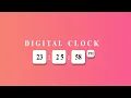 Make Digital Clock by using HTML CSS and JS