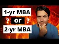 1-year MBA vs 2-year MBA What you need to know BEFORE making a decision