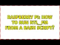 Raspberry Pi How to run rtl - fm from a bash script