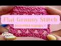 How To Crochet Flat Granny Stitch