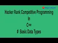 How to Solve Hacker Rank Practice C Problem Introduction Basic Data Types