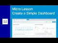 Microlesson Create a Simple Dashboard
