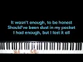 Too Many Feelings - Ruel (Original Key Karaoke) - Piano Instrumental Cover