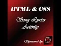 Download Lagu HTML AND CSS   -     Song  Lyrics Activity