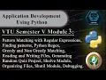 Application Development Using Python - VTU 5th SEM