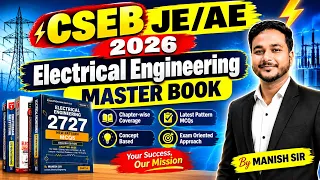 🔥 CSEB JE/AE 2026 | Electrical Engineering Master Book 📚 | 2727 MCQ + Theory