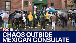 Mexicans waits for hours outside Seattle consulate to vote in election FOX 13 Seattle