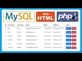 PHP MySQL Tutorial Create a Dynamic HTML Table for Data Display Step-by-Step Guide