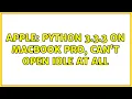 Apple Python 3 3 3 on Macbook pro can t open IDLE at all 2 Solutions