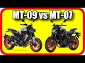 MT-09 vs MT-07 - Mile Drag Race