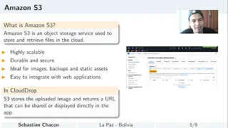CloudDrop - Serverless Image Upload Application with AWS Sebastian Chacon