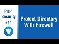 PHP Security Tips In Arabic - Create Directories Firewall