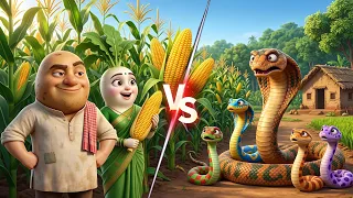 आलू vs सांप की दिमागी जंग 😲 | आलू ने अपने दिमाग से सांप को हरा दिया | Vegitable Story