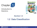 Lesson for 1 2 Data Classification