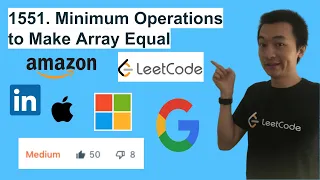LeetCode 1551 Minimum Operations to Make Array Equal - Interview Prep Ep 91