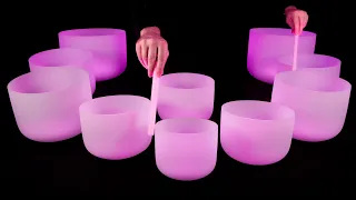 Crystal Bowls for Deep Sleep 🌀 Sacred Solfeggio Frequencies 432 Hz