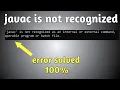 javac is not recognized as an internal or external command fixed Windows 10 8 7