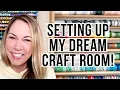 Craft Room Setup Organization Storage Tips for Craft Supplies Decor Ideas Organize With Me