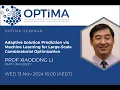 Adaptive Solution Prediction via Machine Learning for Large-Scale Combinatorial Optimization