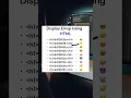 Display emoji using HTML