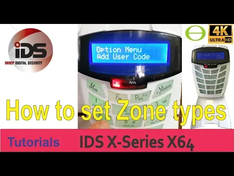 Download MP3 How to set the zone types and partitions on the IDS X-Series LCD alarm keypad