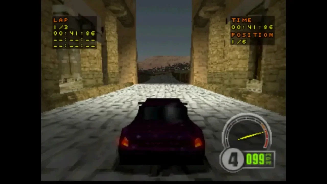 Test Drive 6 (1999) PSX Gameplay - Egypt BWD Circuit
