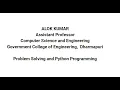 Problem Solving and Python Programming PSPP - 1