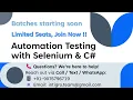 Automation Testing with Selenium WebDriver - C