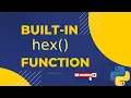RK hex Built-in function in python